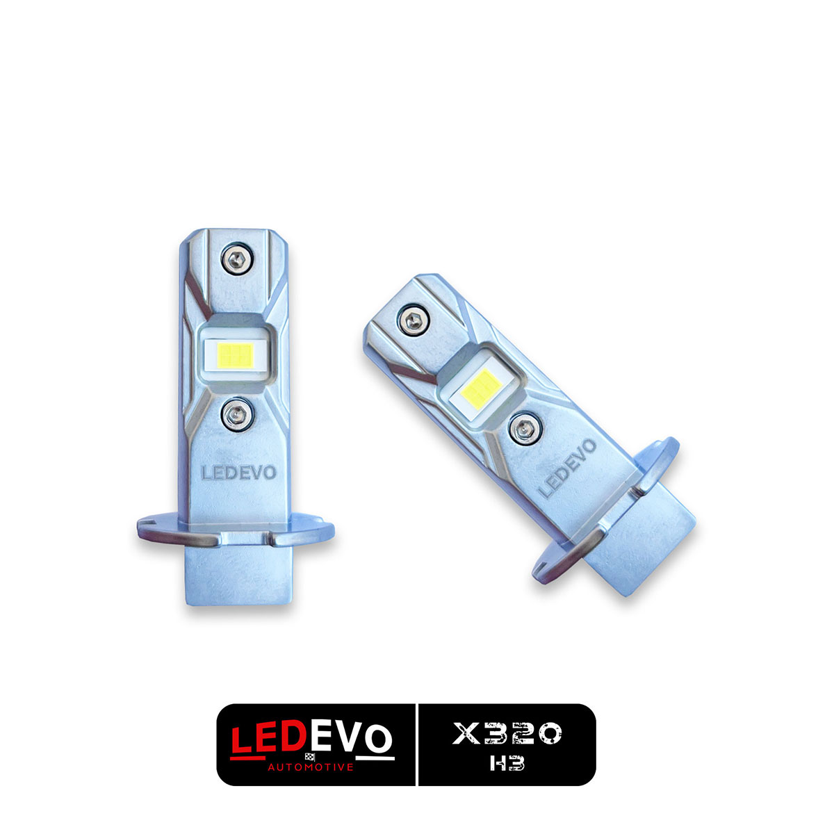 ledevo-led-headlights-x320-h3-2 LED HEADLIGHTS H3 CANBUS 4000LM 40W 9-16V MINI DESIGN PLUG & PLAY LEDEVO X320 - Image 1