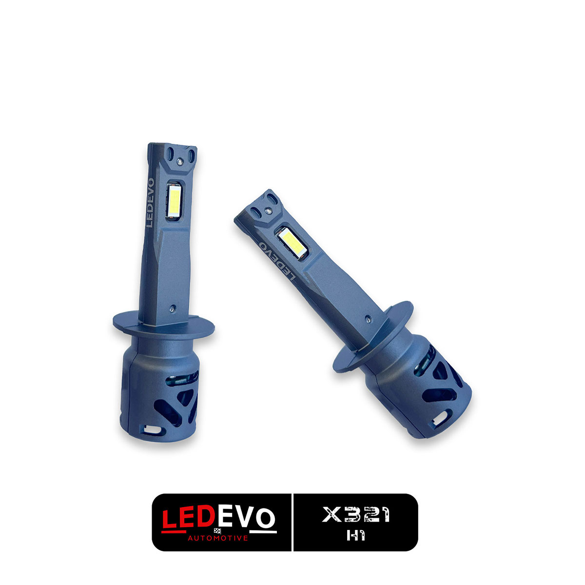 ledevo-led-headlights-x321-h1-2 LED HEADLIGHTS H1 CANBUS 6000LM 60W 9-16V MINI DESIGN PLUG & PLAY LEDEVO X321 - Image 1