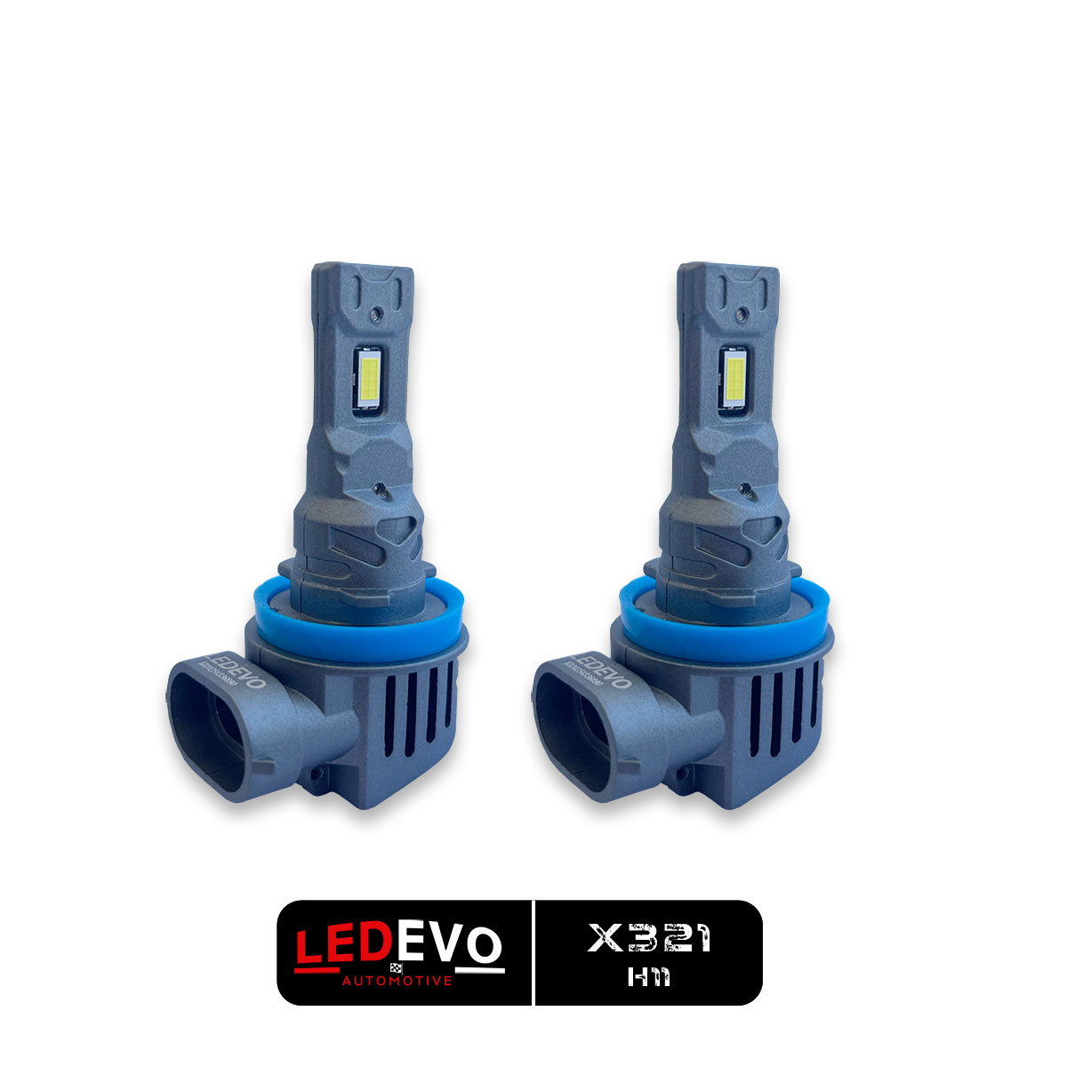 ledevo-led-headlights-x321-h11 LED HEADLIGHTS H11 CANBUS 6000LM 60W 9-16V MINI DESIGN PLUG & PLAY LEDEVO X321 - Image 1